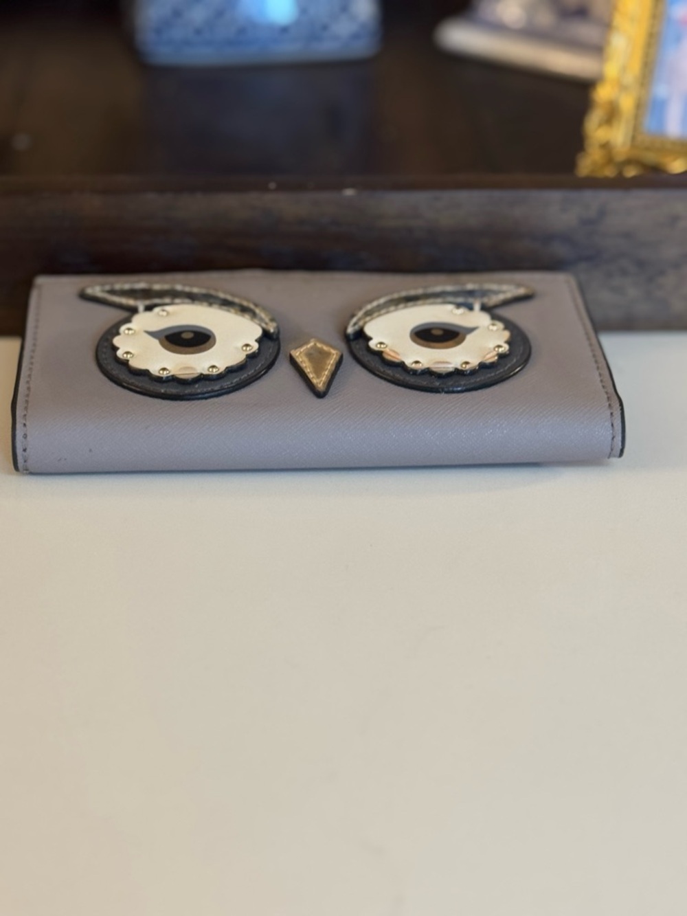🩶 KATE SPADE OWL STACEY SAFFIANO LEATHER WALLET! - Picture 9 of 9